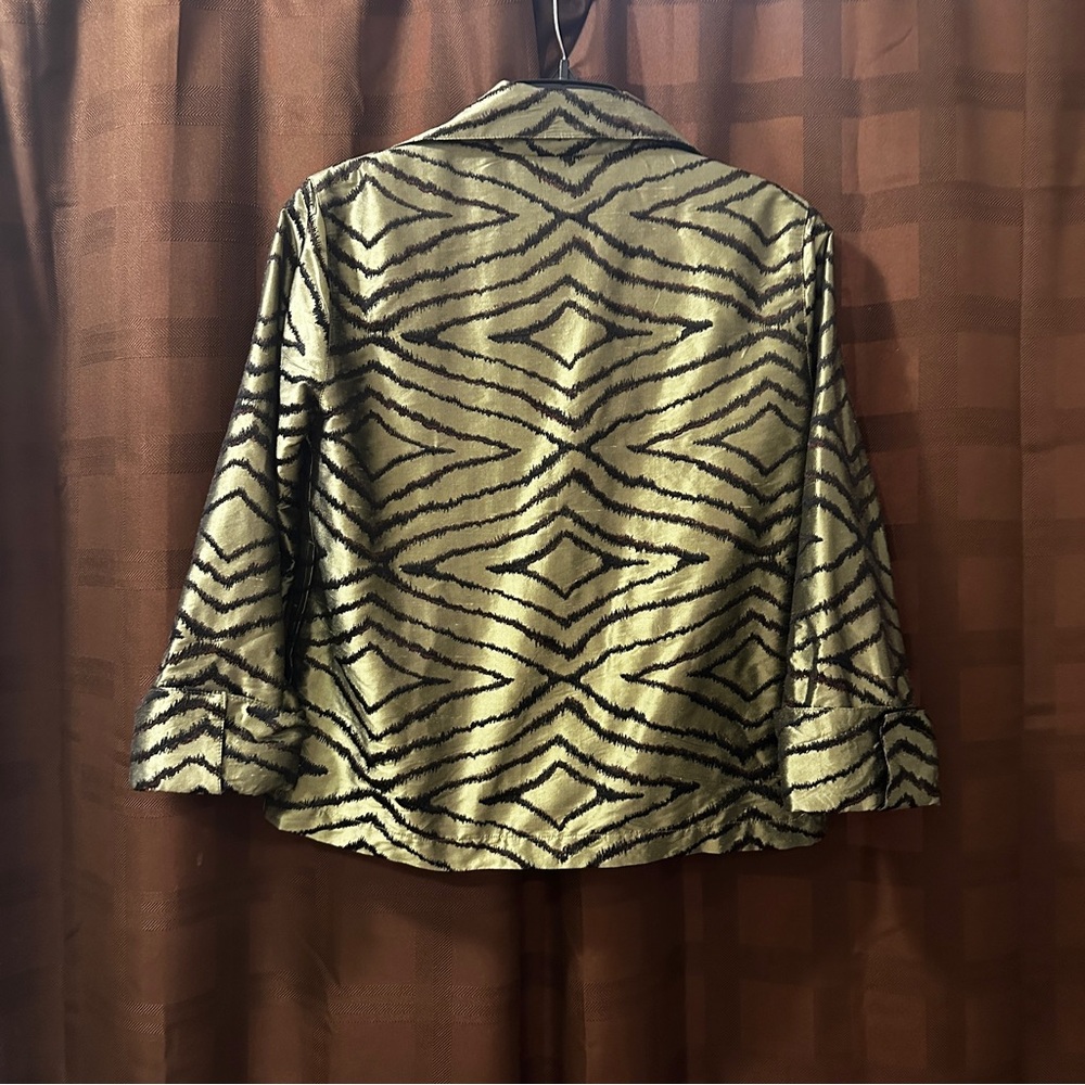 Caroline Rose silk leopard print jacket XS - Picture 2 of 4